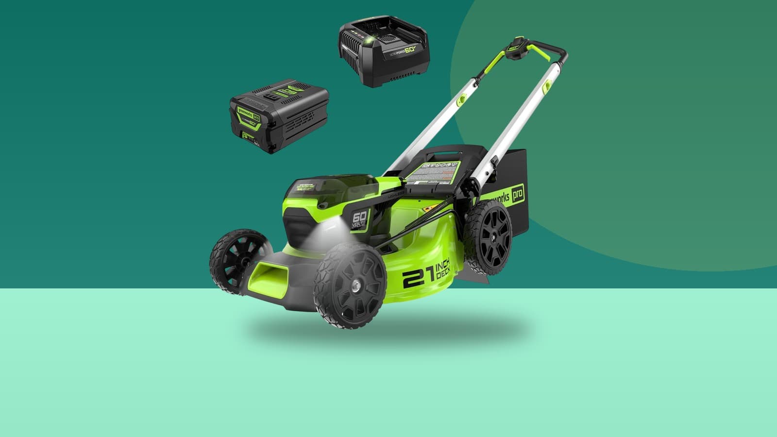 Greenworks 60V 21" Brushless (Push) Cordless Lawn 