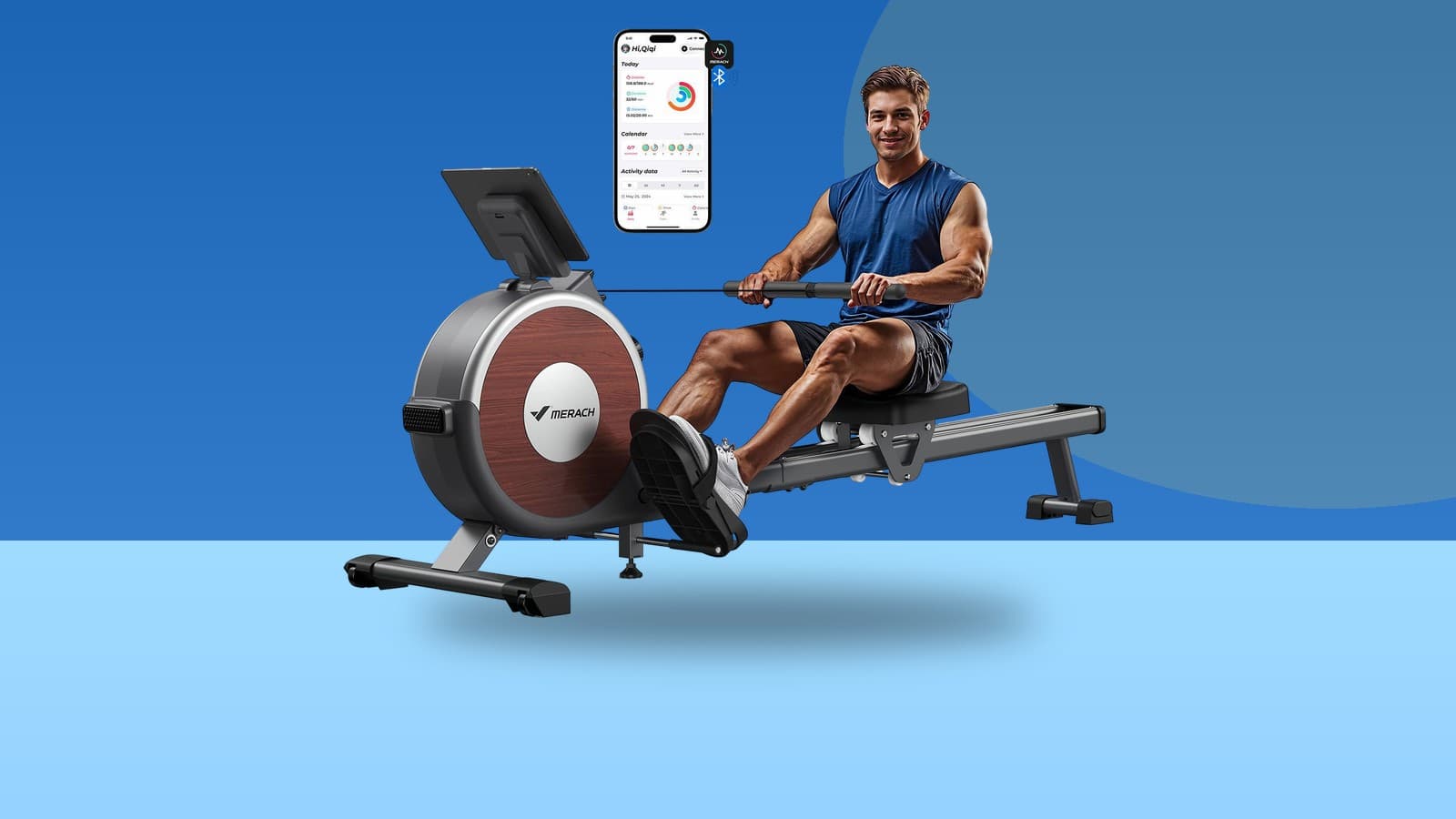 MERACH Rowing Machines for Home, Magnetic Rowing M