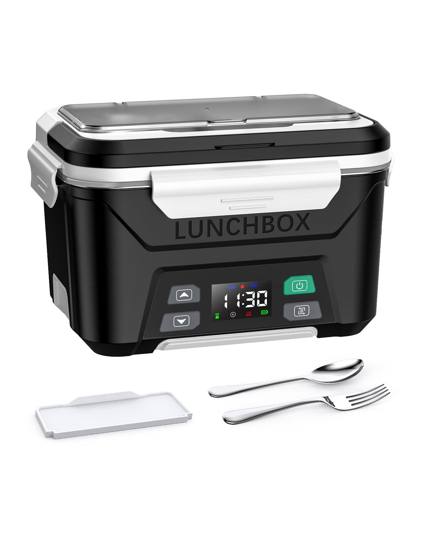 EAST OAK Cordless Heated Lunch Box, 5.5 Cups