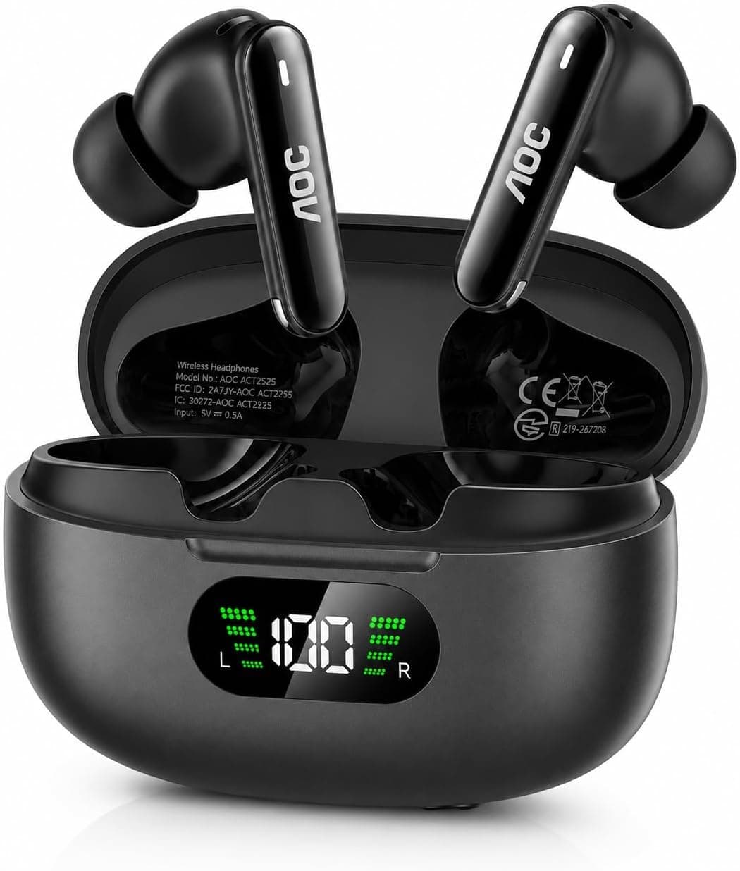AOC Wireless Earbuds with Noise Cancelling