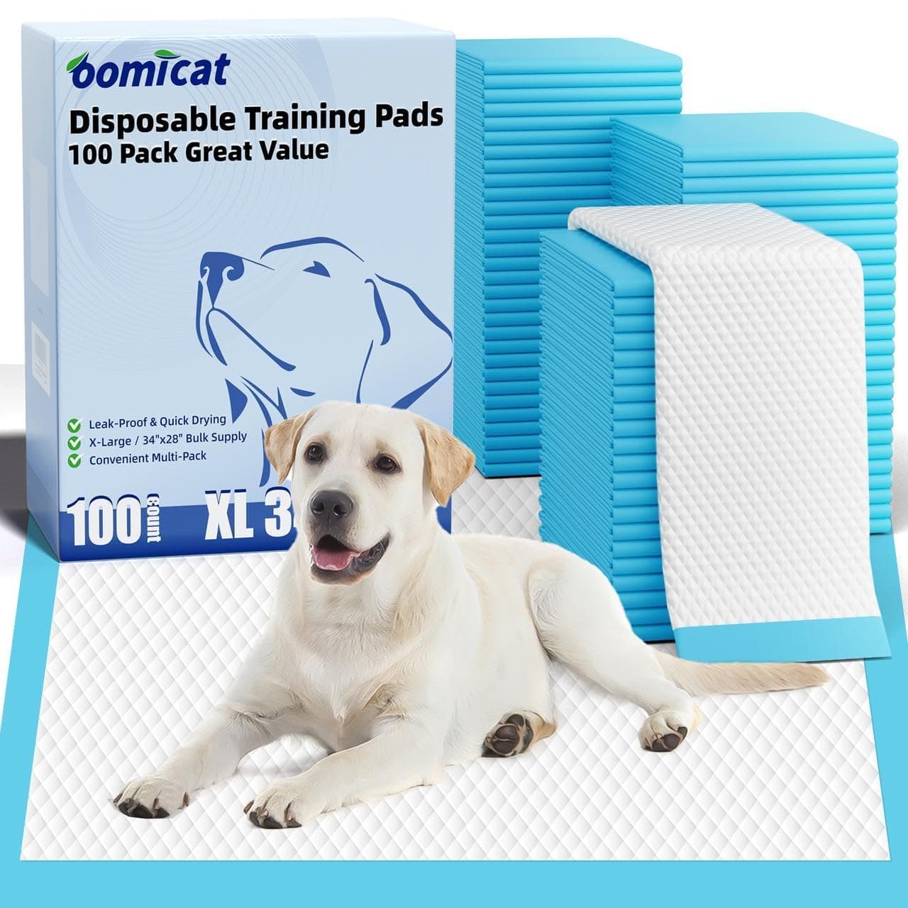 XL Puppy Pee Pads, 34 x 28 in, 100 Count