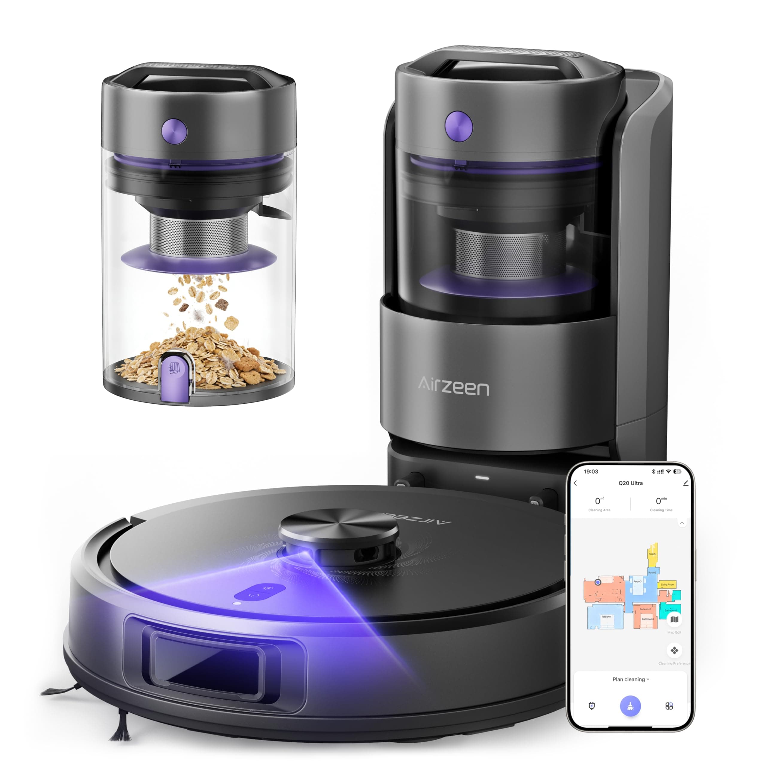 Q20 Ultra Self-Emptying LiDAR Robot Vacuum & Mop