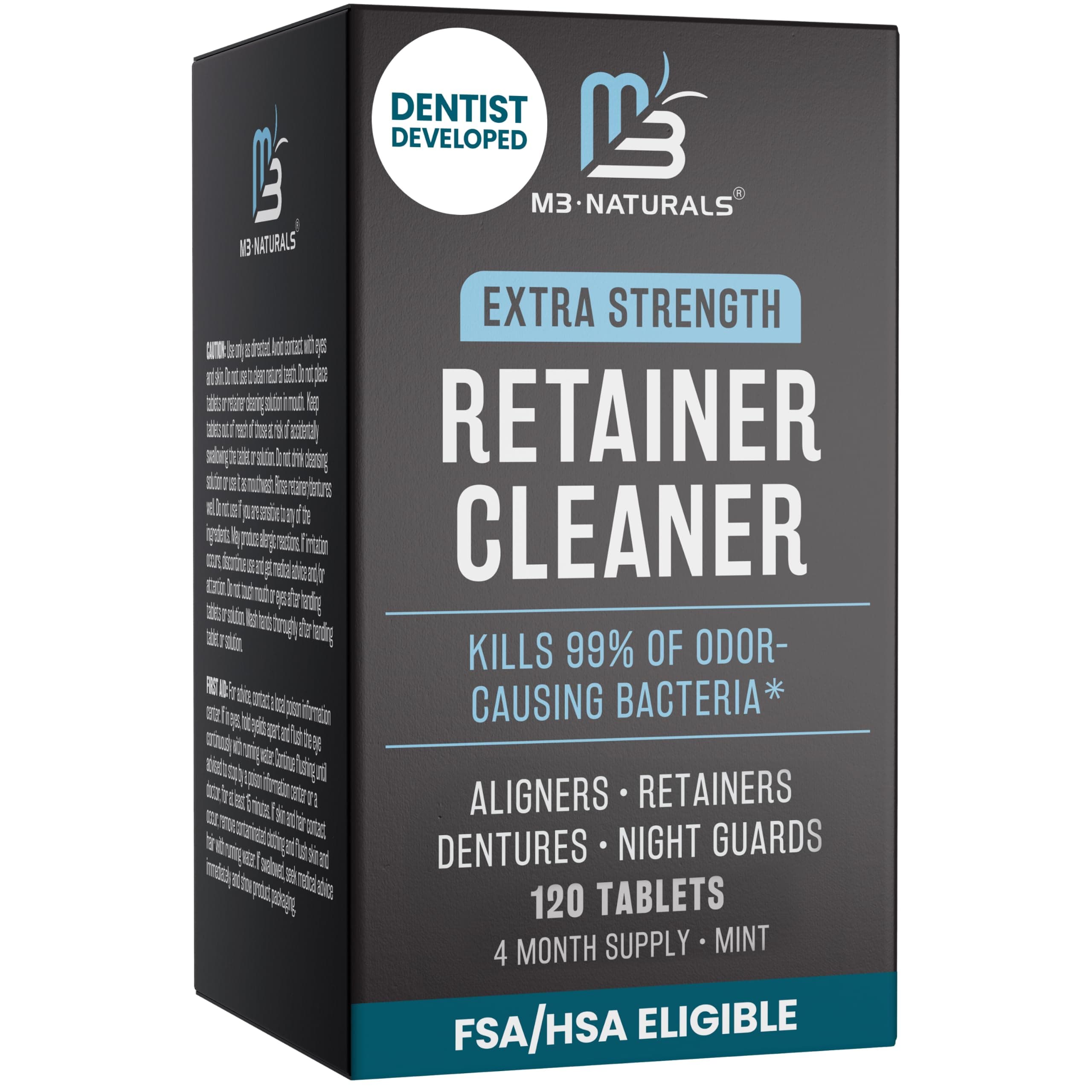 M3 Mint Retainer & Denture Cleaning Tablets, 4-Month Supply