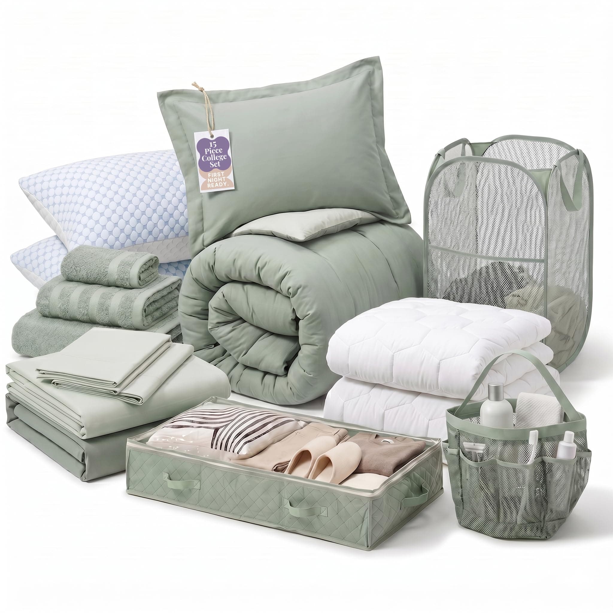 Hearth & Harbor 15-Piece Twin XL Dorm Set