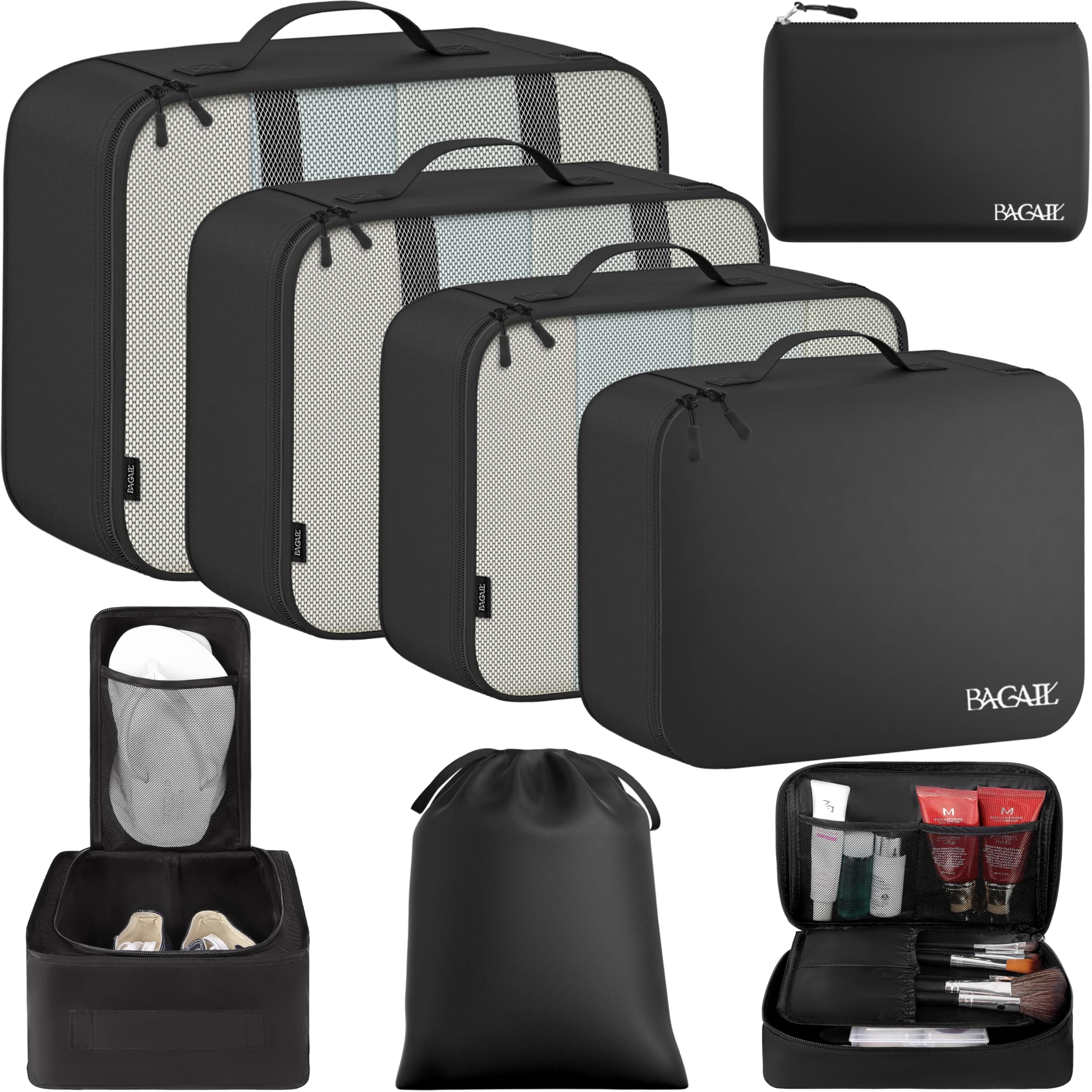 BAGAIL 8-Set Travel Packing Cubes