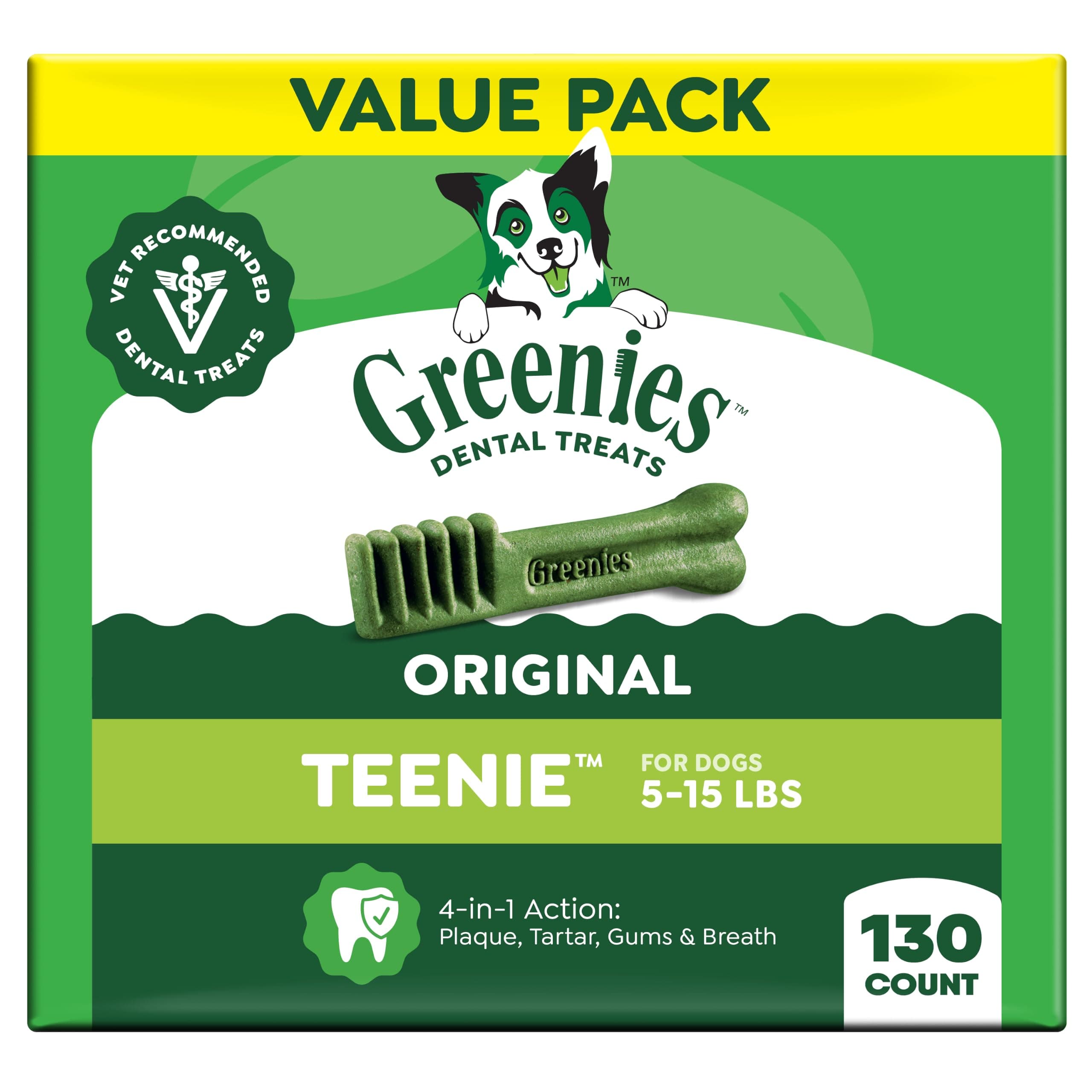 Greenies Teenie Dental Dog Treats, 130 Count