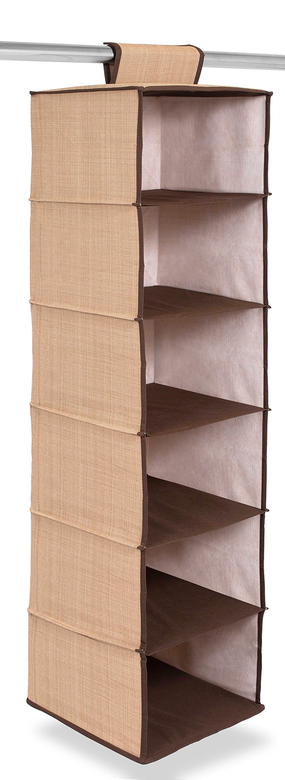 6-Shelf Hanging Closet Organizer for Dorm Closets
