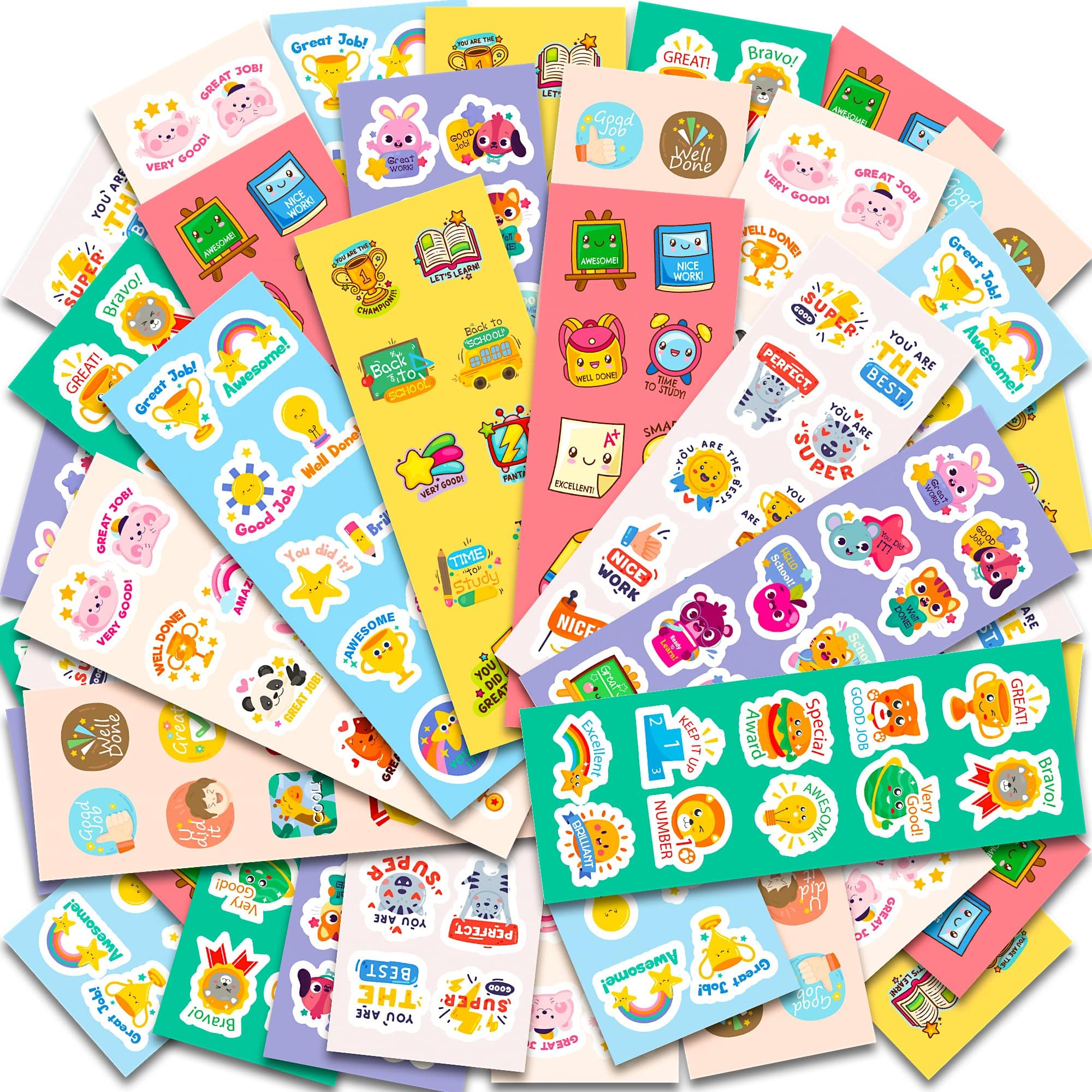 400-Piece Teacher Motivational Sticker Pack