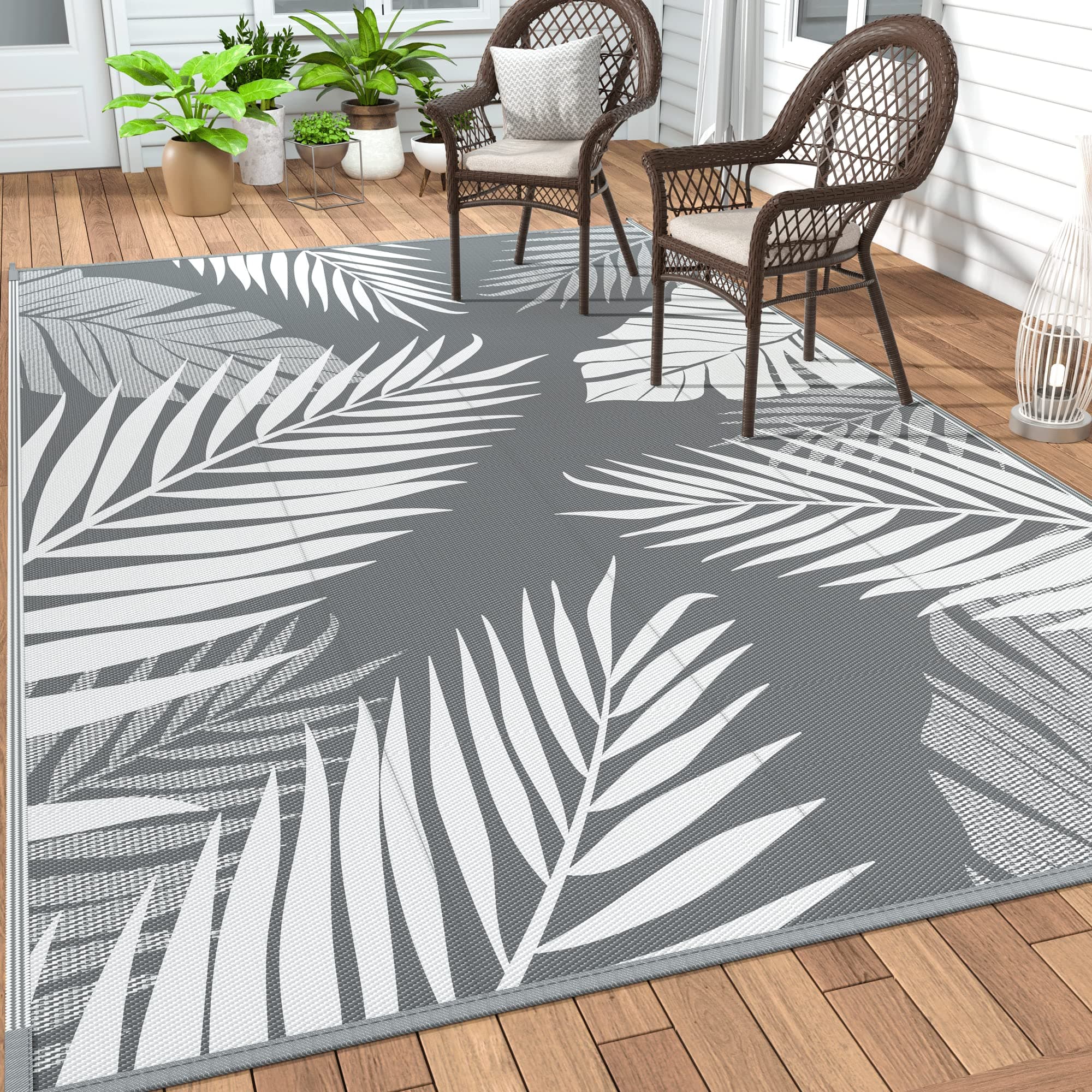 GENIMO Reversible Outdoor Rug 5' x 8'