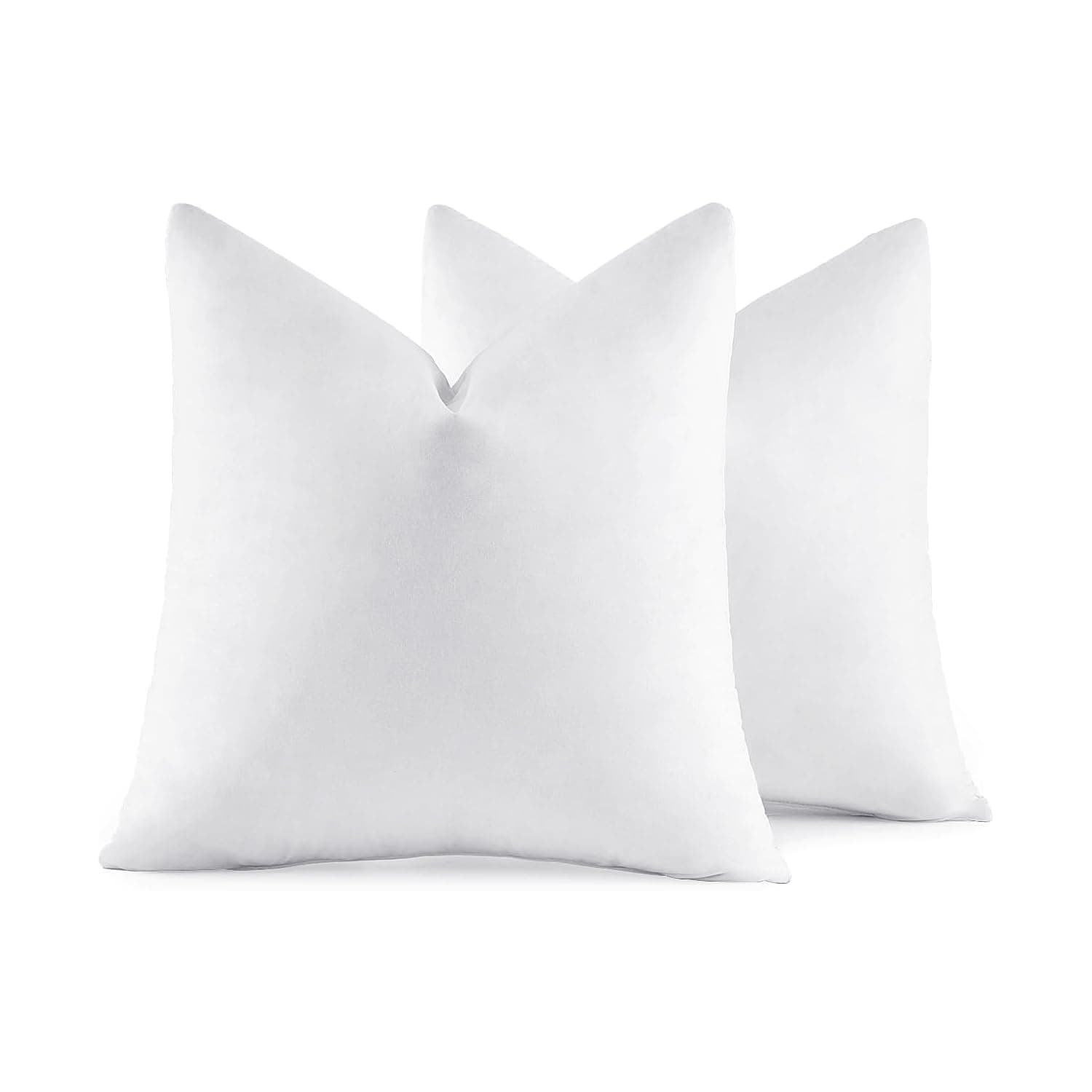 MIULEE 22x22 Down Feather Pillow Inserts, Set of 2