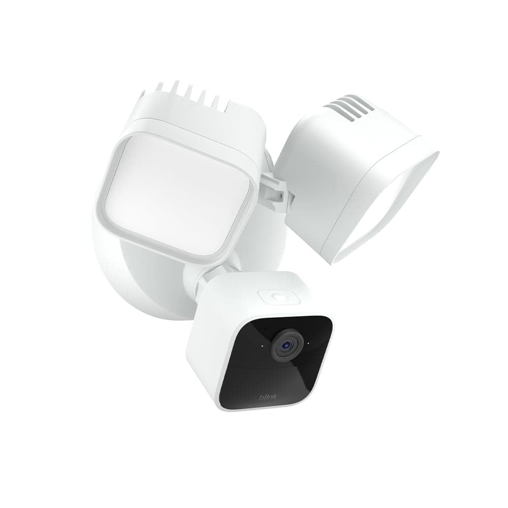 Blink Wired Floodlight Camera, 2600 Lumens, White