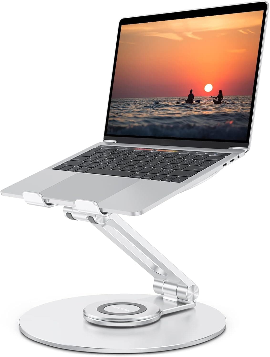 OMOTON 360-Degree Rotating Laptop Stand, Up to 17"