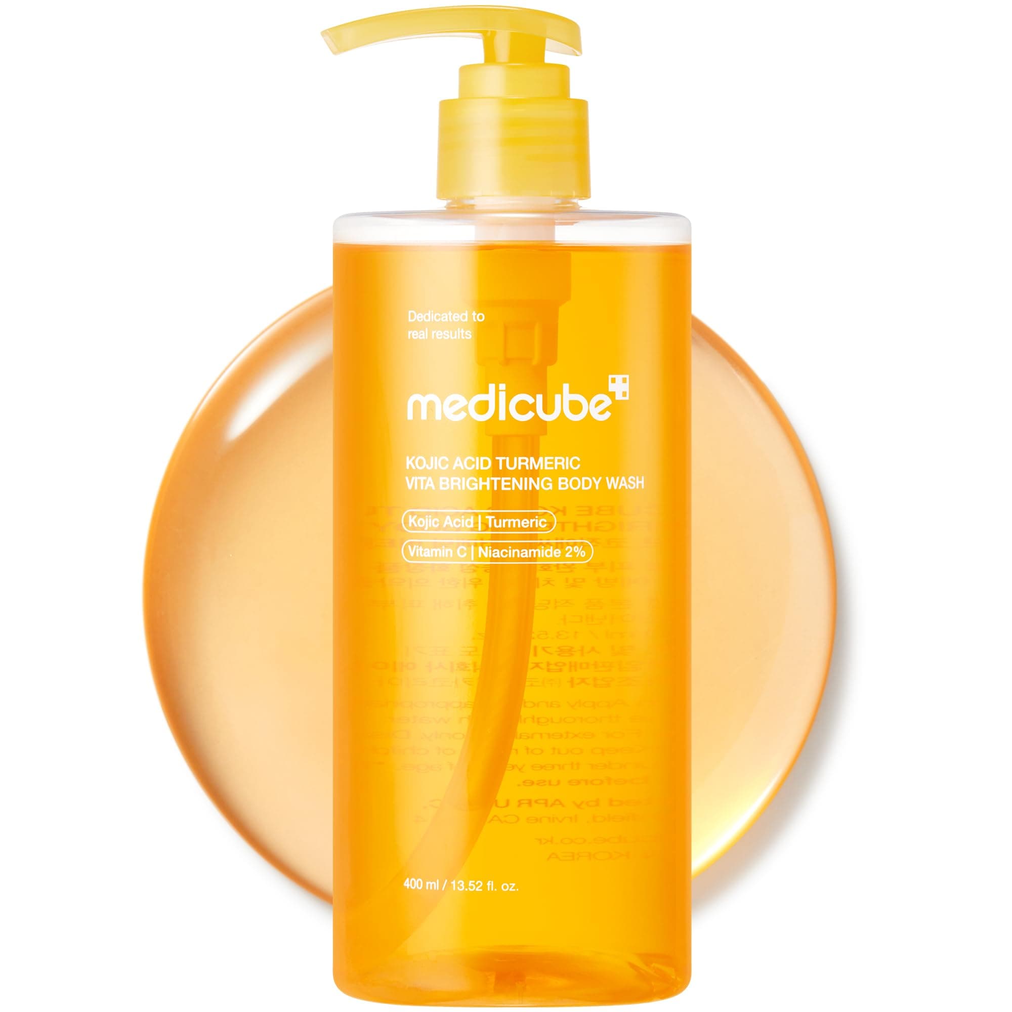 medicube Kojic Acid Turmeric Body Wash, 13.52 oz