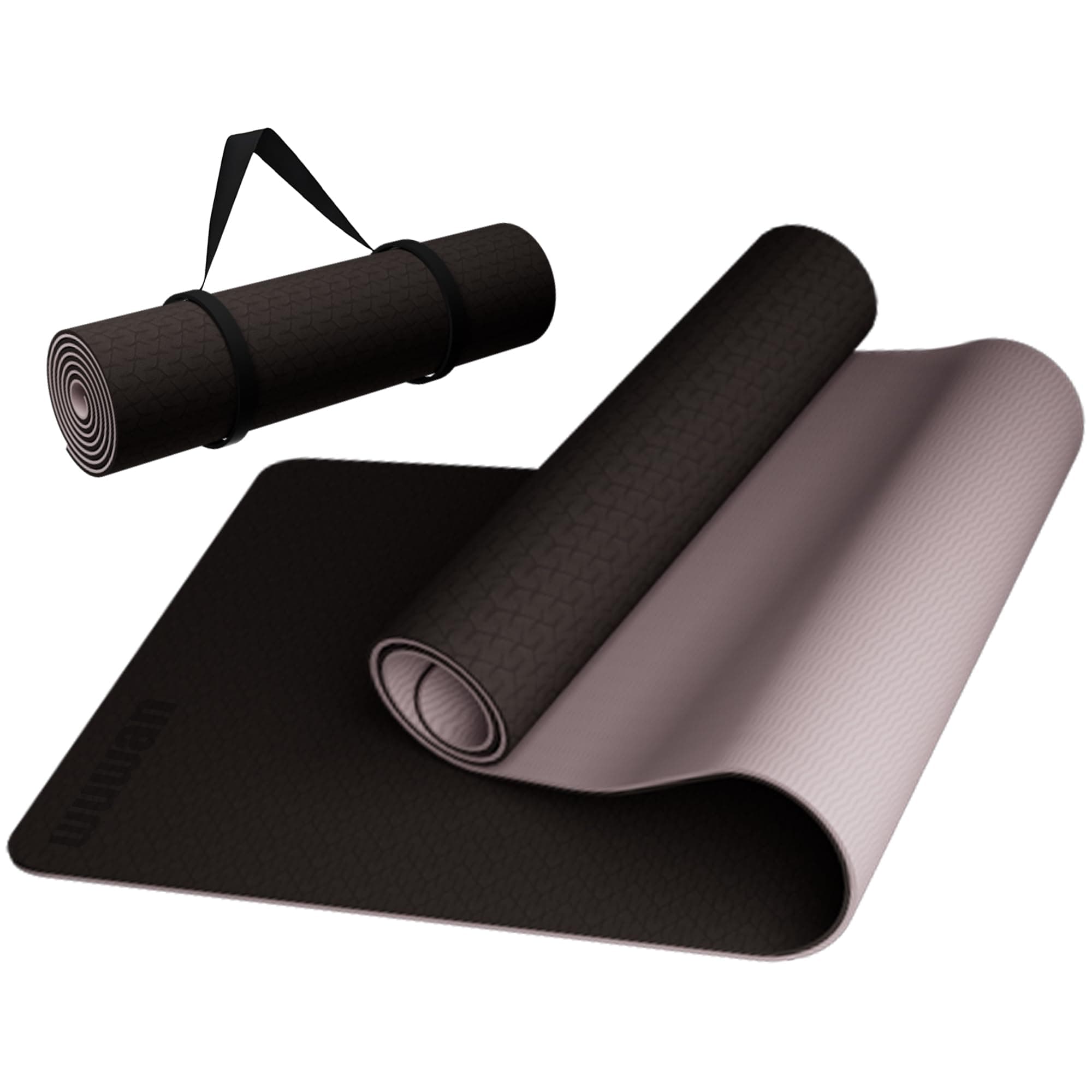10mm Thick TPE Yoga Mat, Extra Wide, Carry Strap