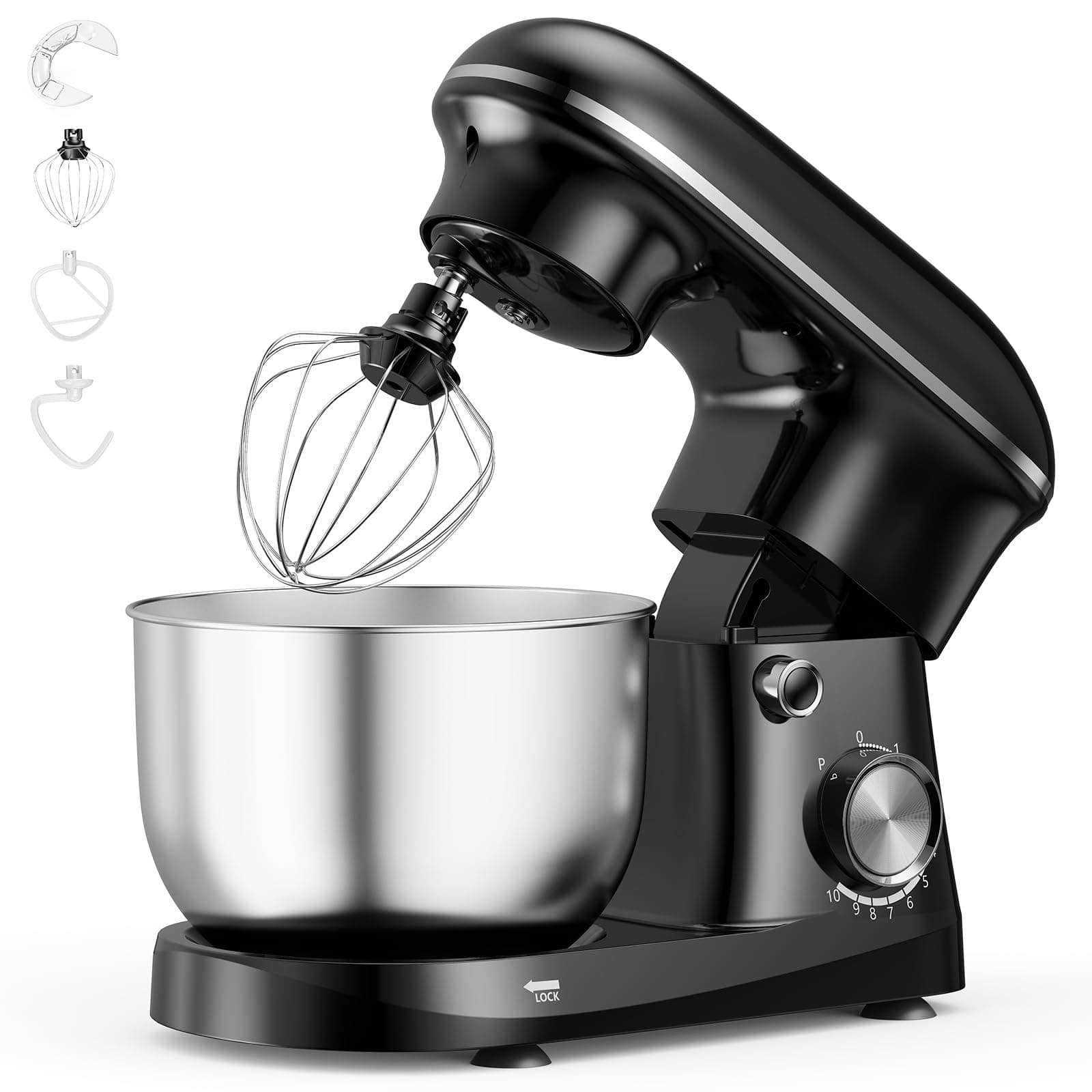 OLIXIS 4.2 Qt Tilt-Head Stand Mixer, 10 Speeds