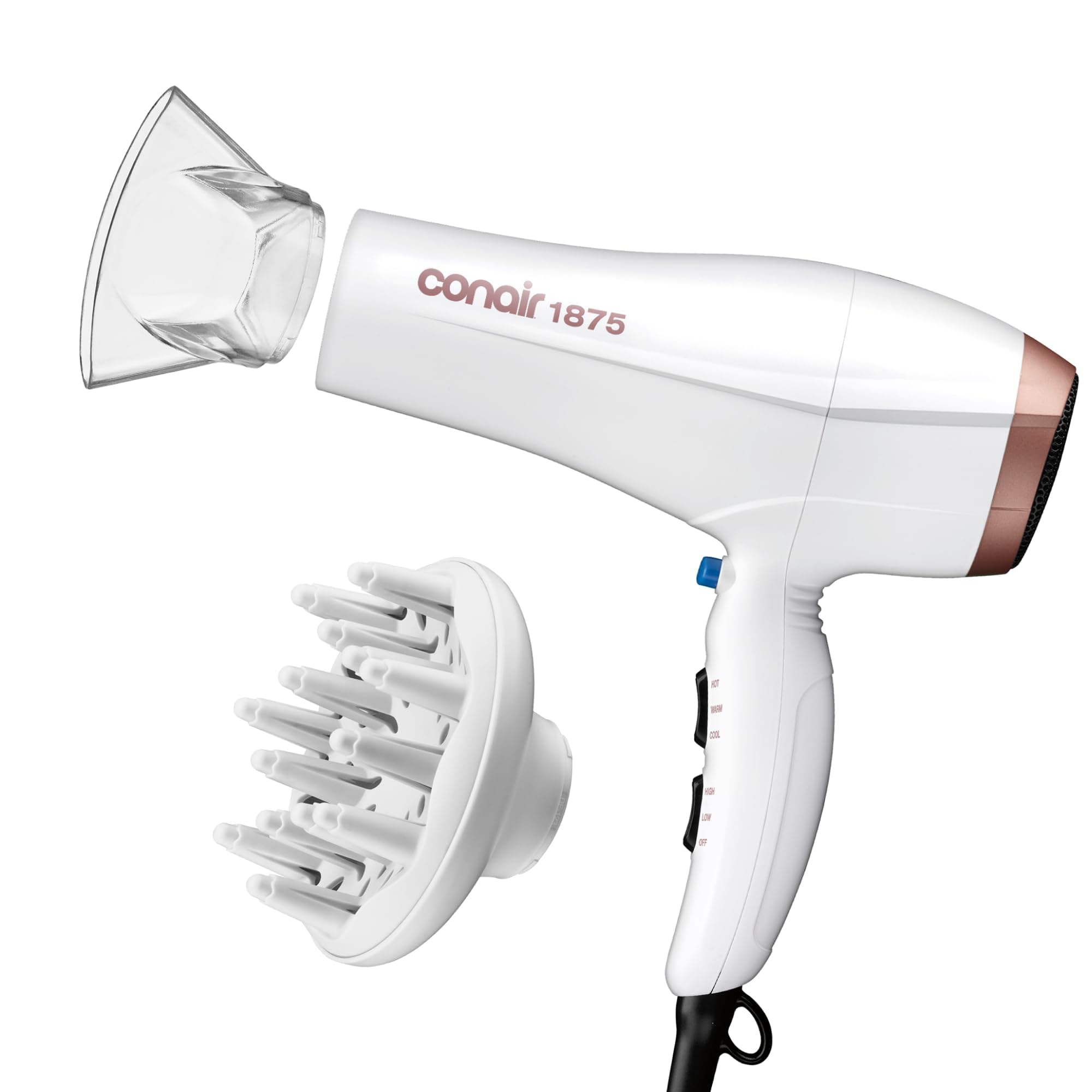 Conair Double Ceramic 1875W Dryer, Diffuser & Concentrator