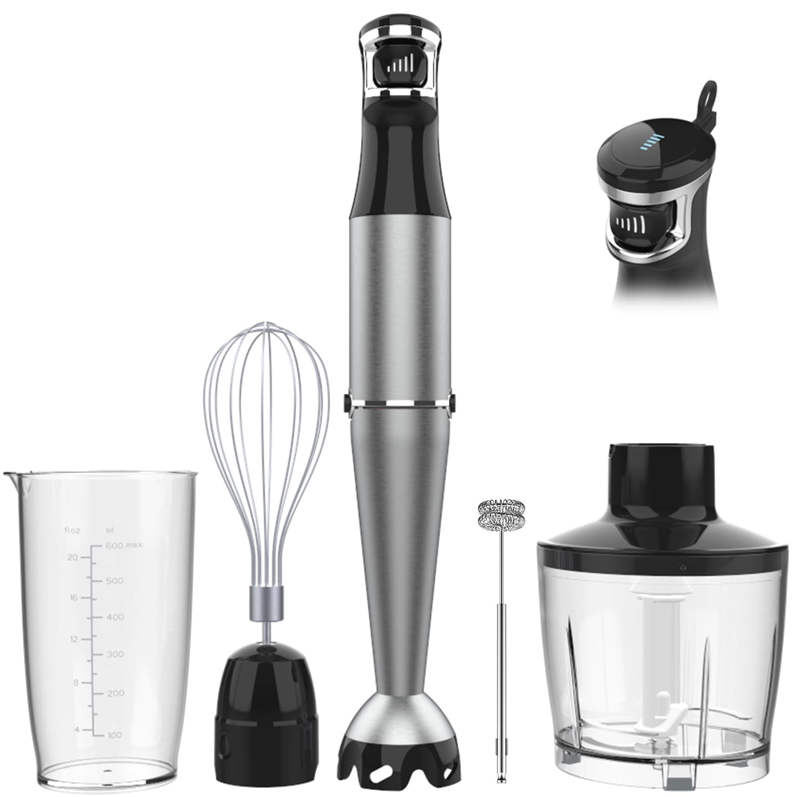 Turelar 5-in-1 Immersion Blender Set, 1100W