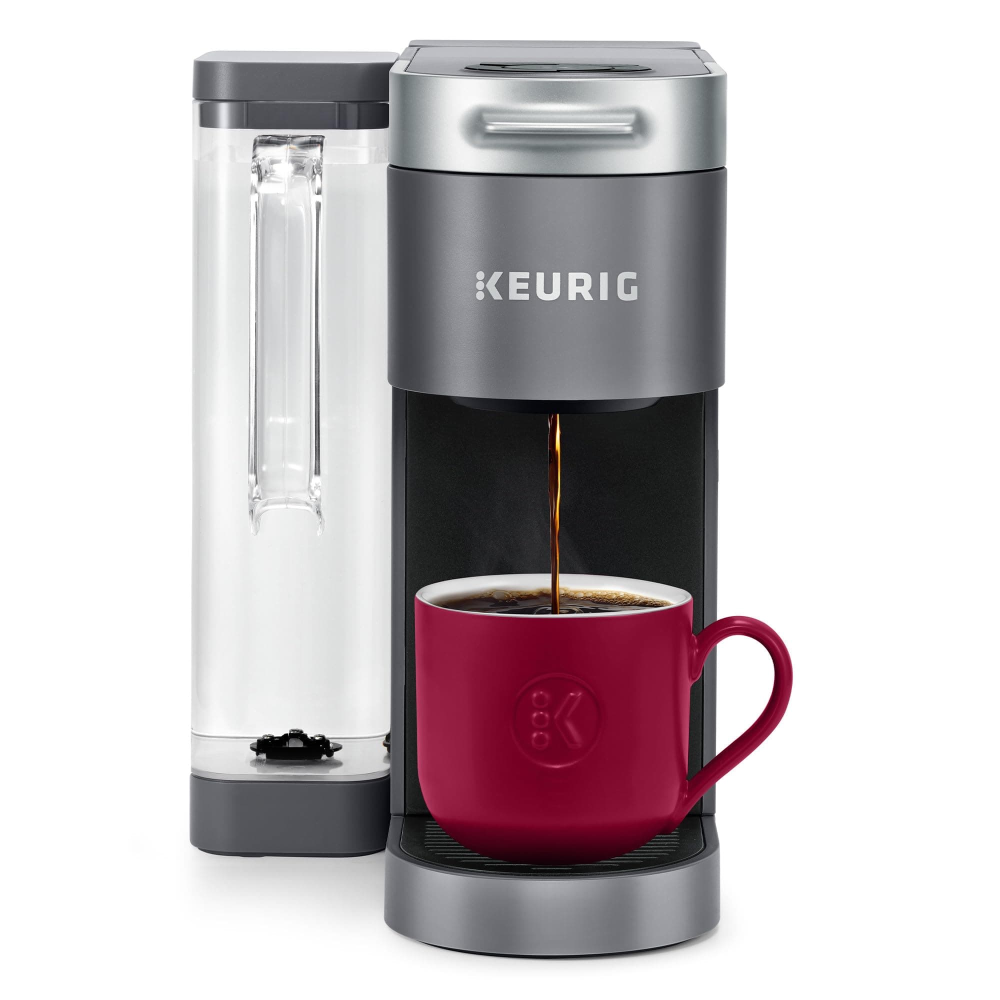 Keurig K-Supreme Single Serve K-Cup Pod Coffee Maker, MultiStream Technology, 4 Brew Sizes, 66oz Dual-Position Removable Reservoir, Gray | Multistream Technology, 4 Brew Sizes, 8, 10, 12 Oz, 66 Oz Dual-Position Removable Reservoir, Gray