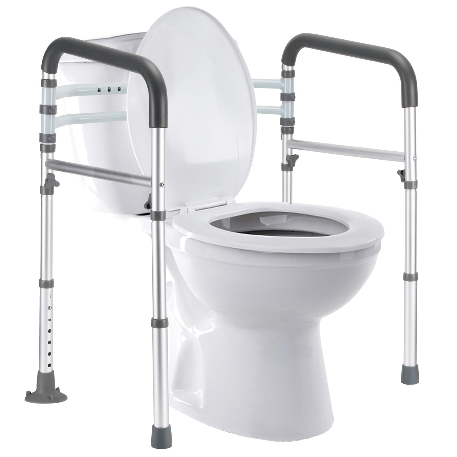 Lianjindun Adjustable Toilet Safety Rails (350 lb)