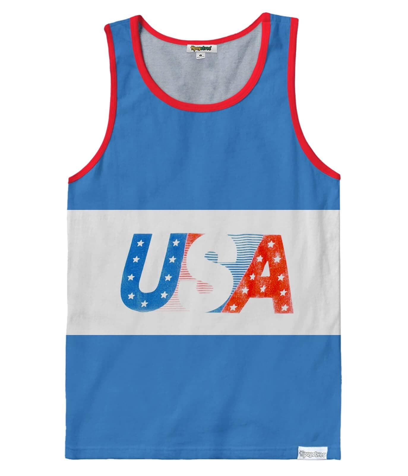 Tipsy Elves Mens Patriotic 4th of July Tank Tops