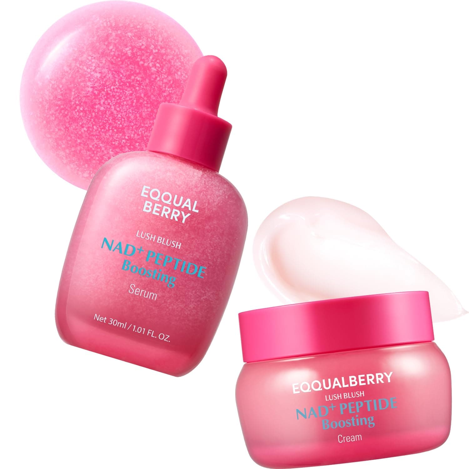EQQUALBERRY NAD+ Peptide Serum and Cream Duo
