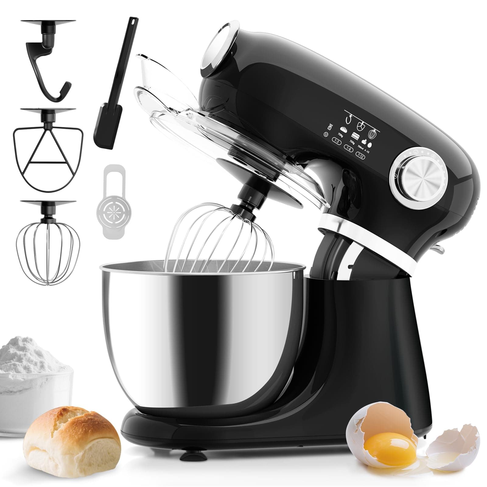Electactic 5.3 Qt 12-Speed Low-Noise Stand Mixer