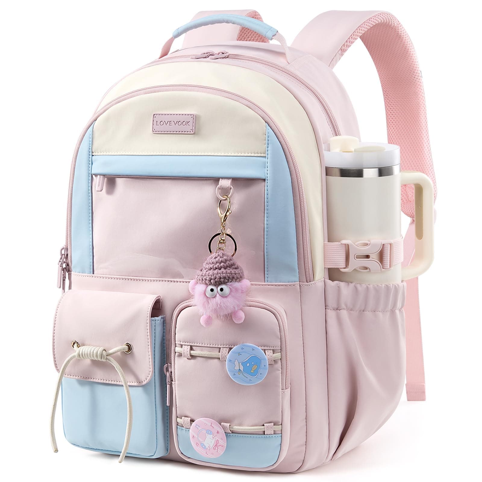 LOVEVOOK Ita Backpack, Fits 15.6-Inch Laptop