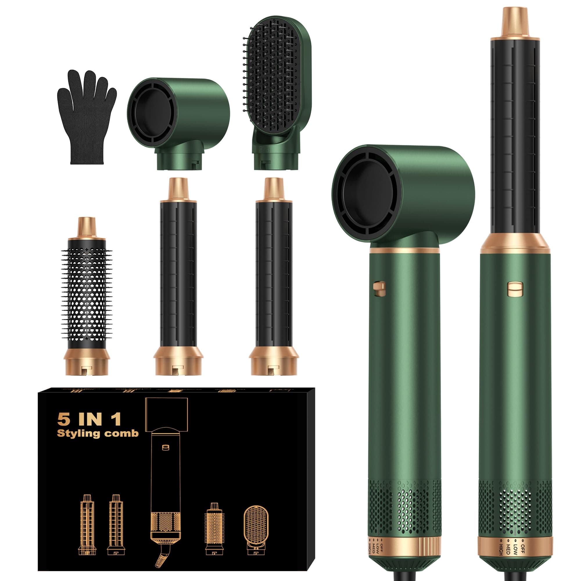 5-in-1 Blow Dryer Brush and Air Styler Set