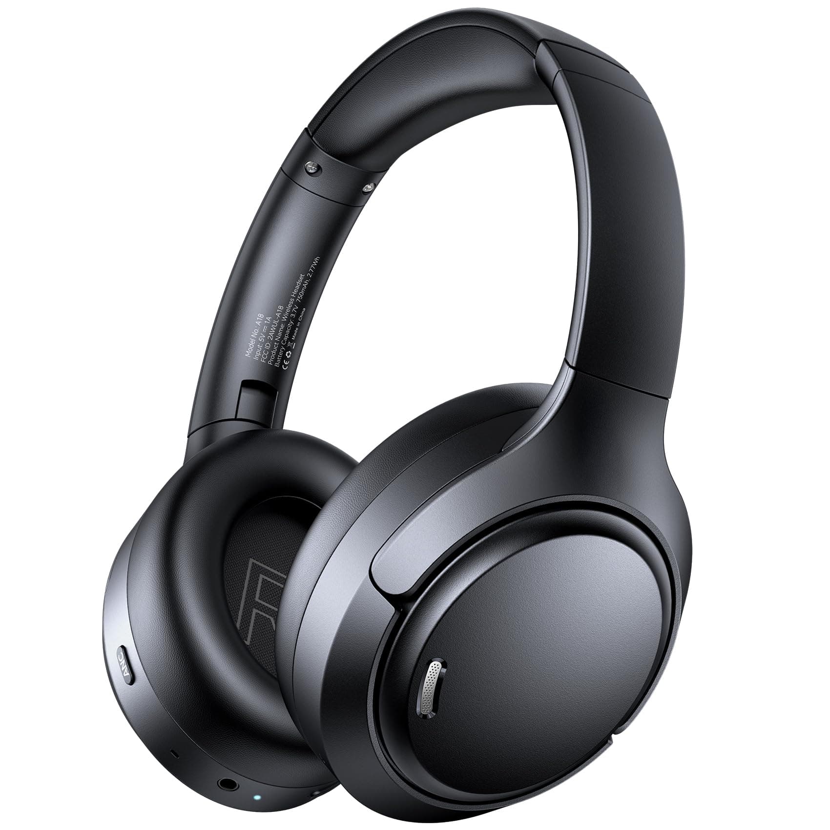 Hybrid ANC Over-Ear Headphones, 120H Playtime