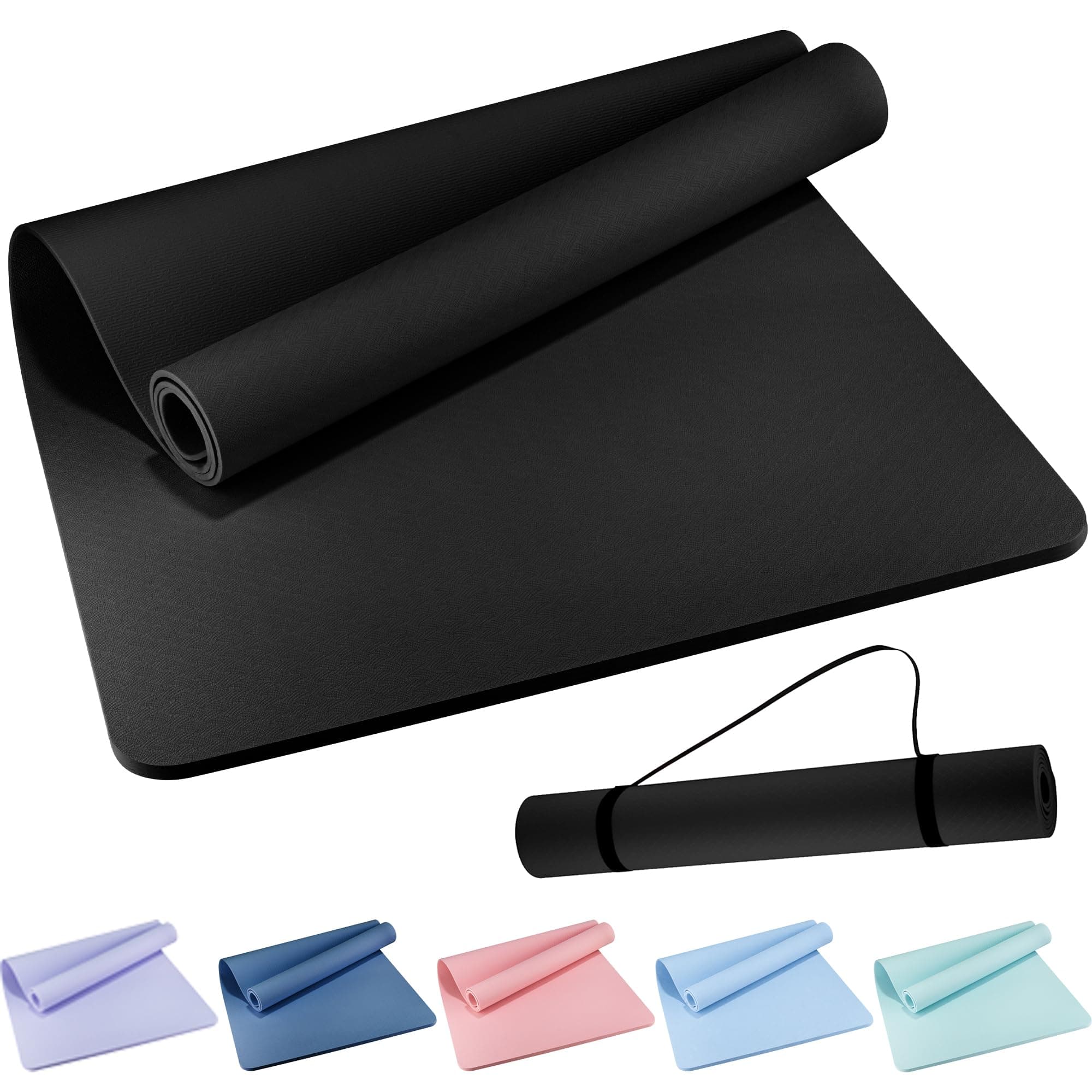 Extra Wide 72x32 6mm TPE Yoga Mat