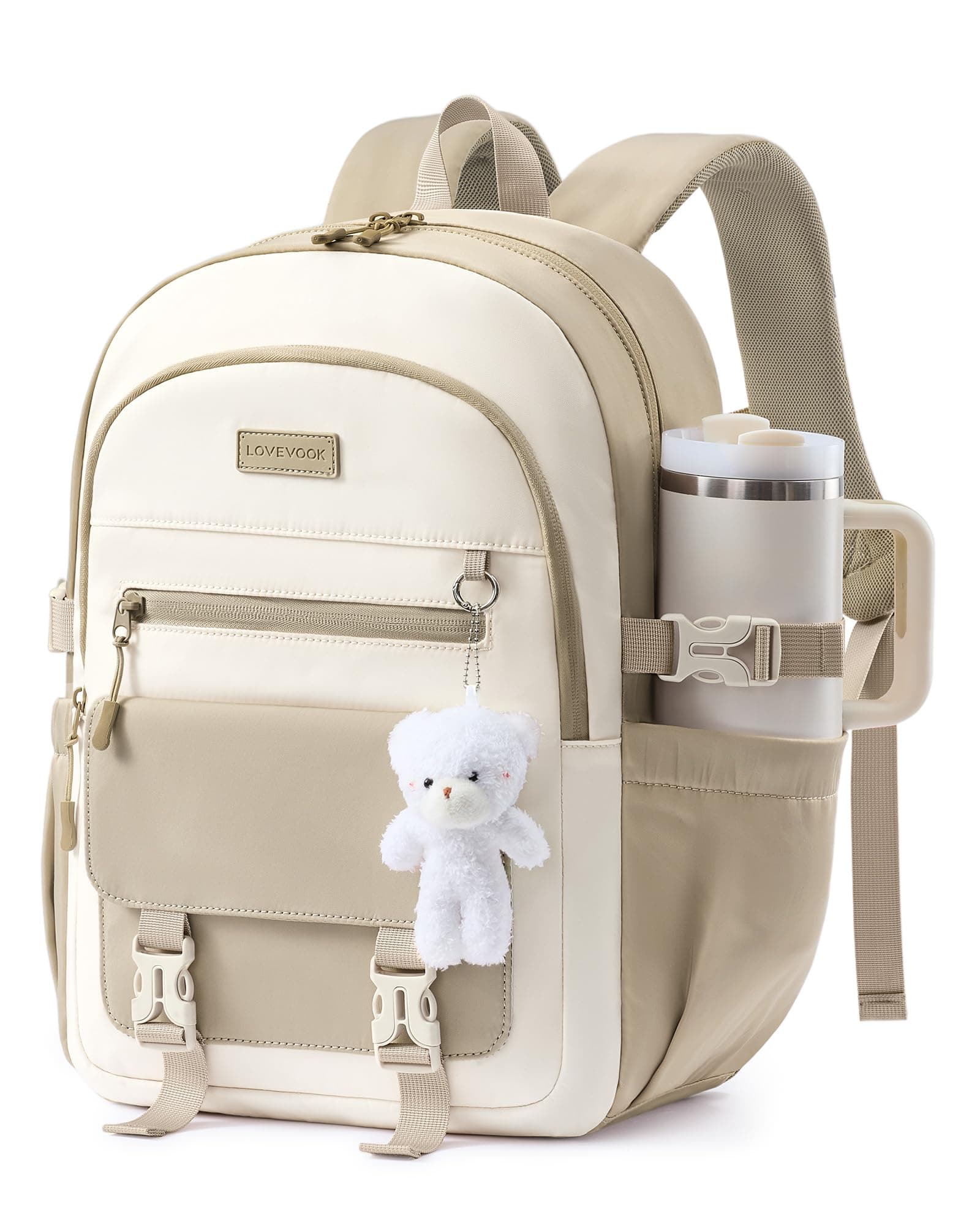 LOVEVOOK School Backpack, Fits 15.6-Inch Laptops