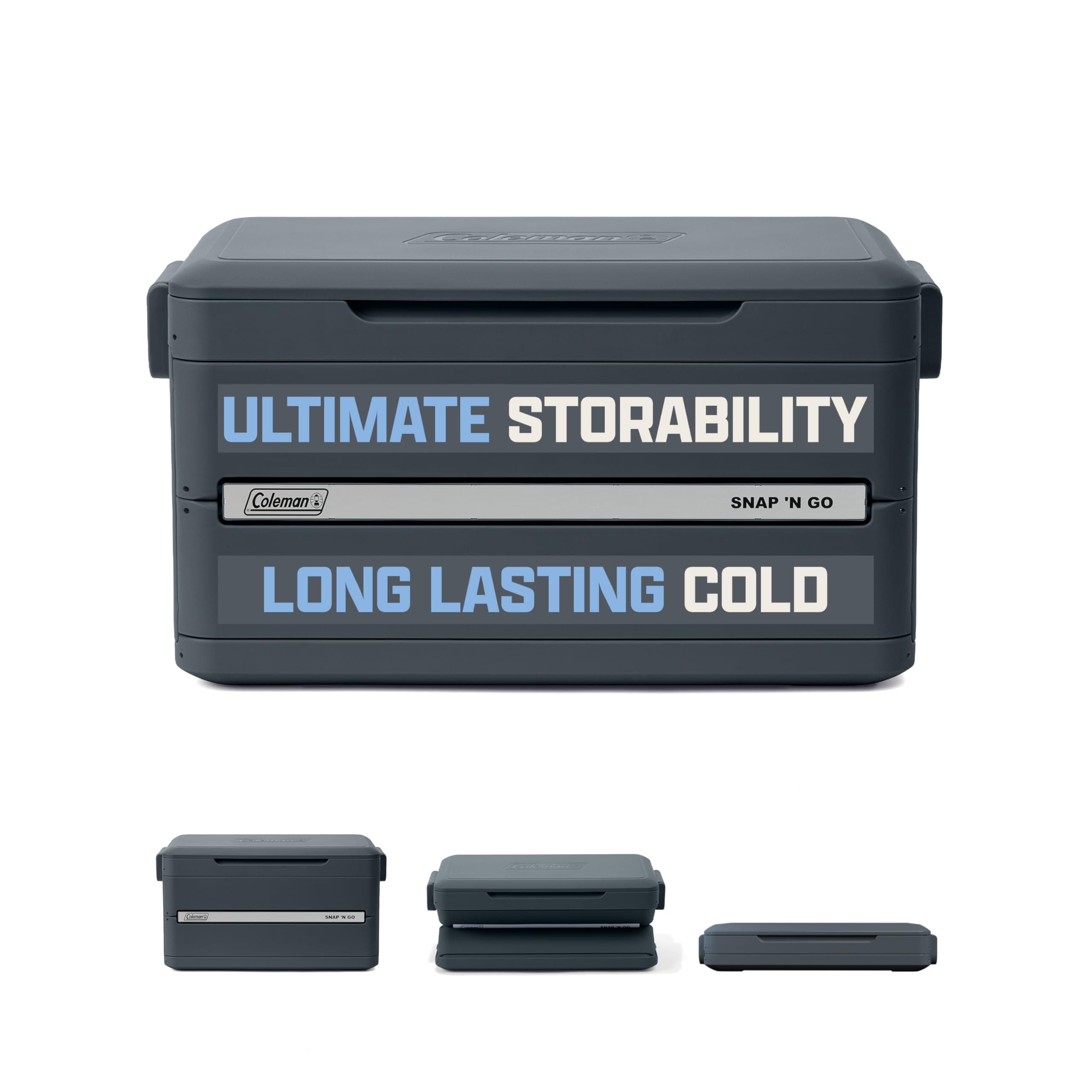 Coleman Snap 'N Go Collapsible Hard Cooler, 55-Quart