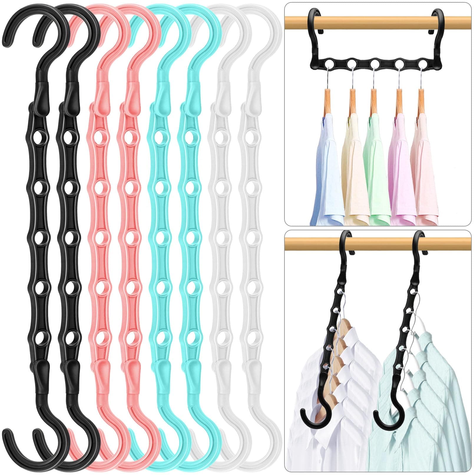 360-Degree Swivel Cascading Closet Hangers