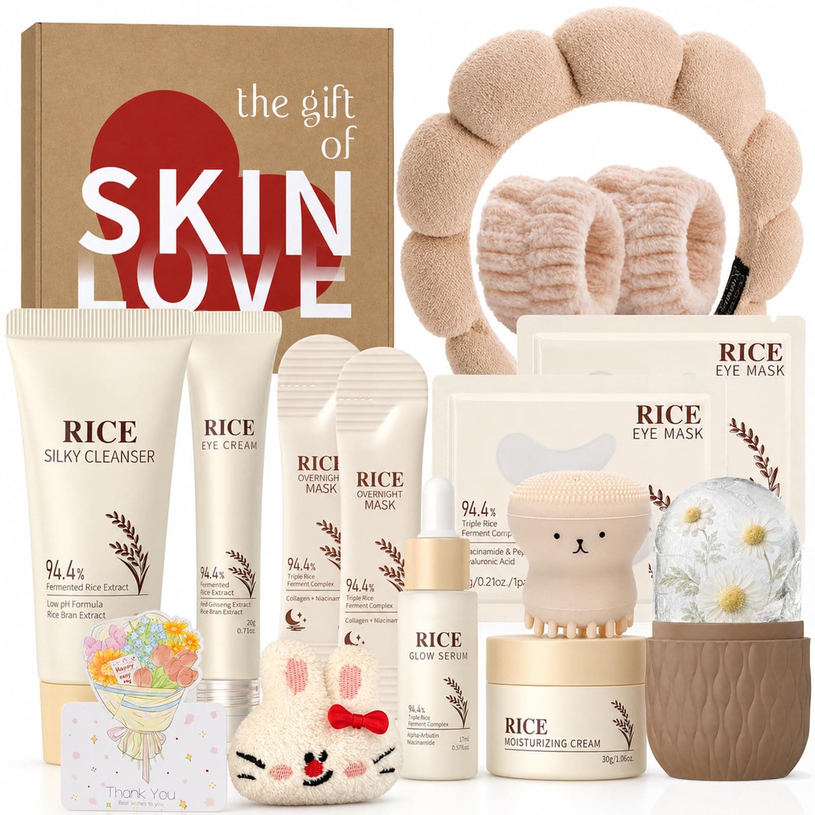 14-Piece Rice Korean Skincare Gift Set