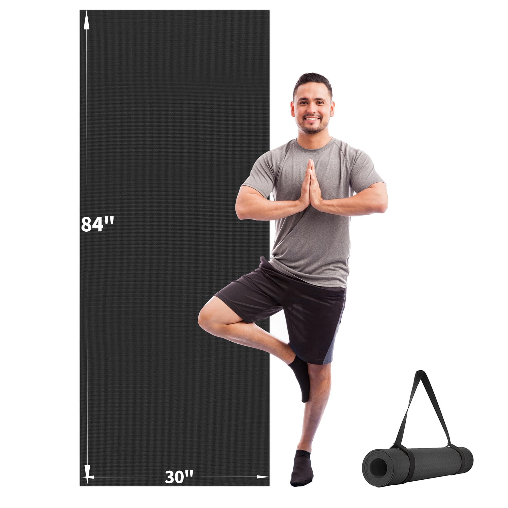 CAMBIVO Extra Long Wide PVC Yoga Mat