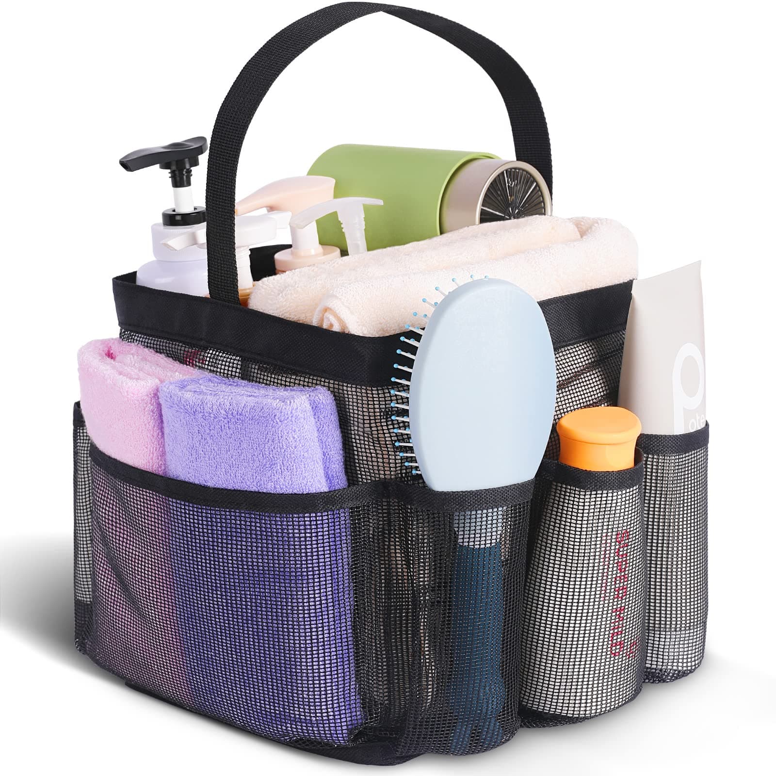 EUDELE 9-Pocket Mesh Shower Caddy for Dorms