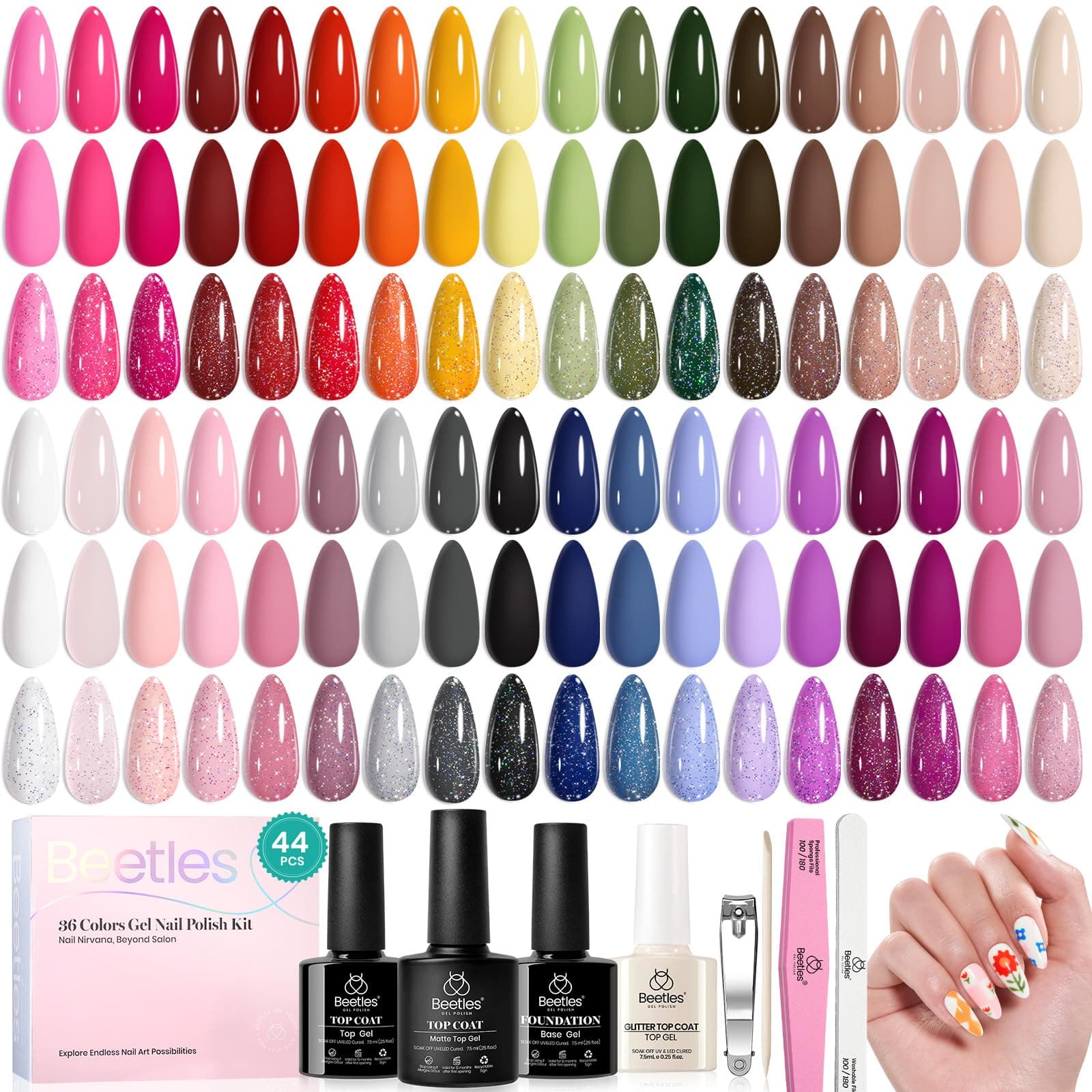 Beetles 44-Piece Fall Gel Nail Polish Kit