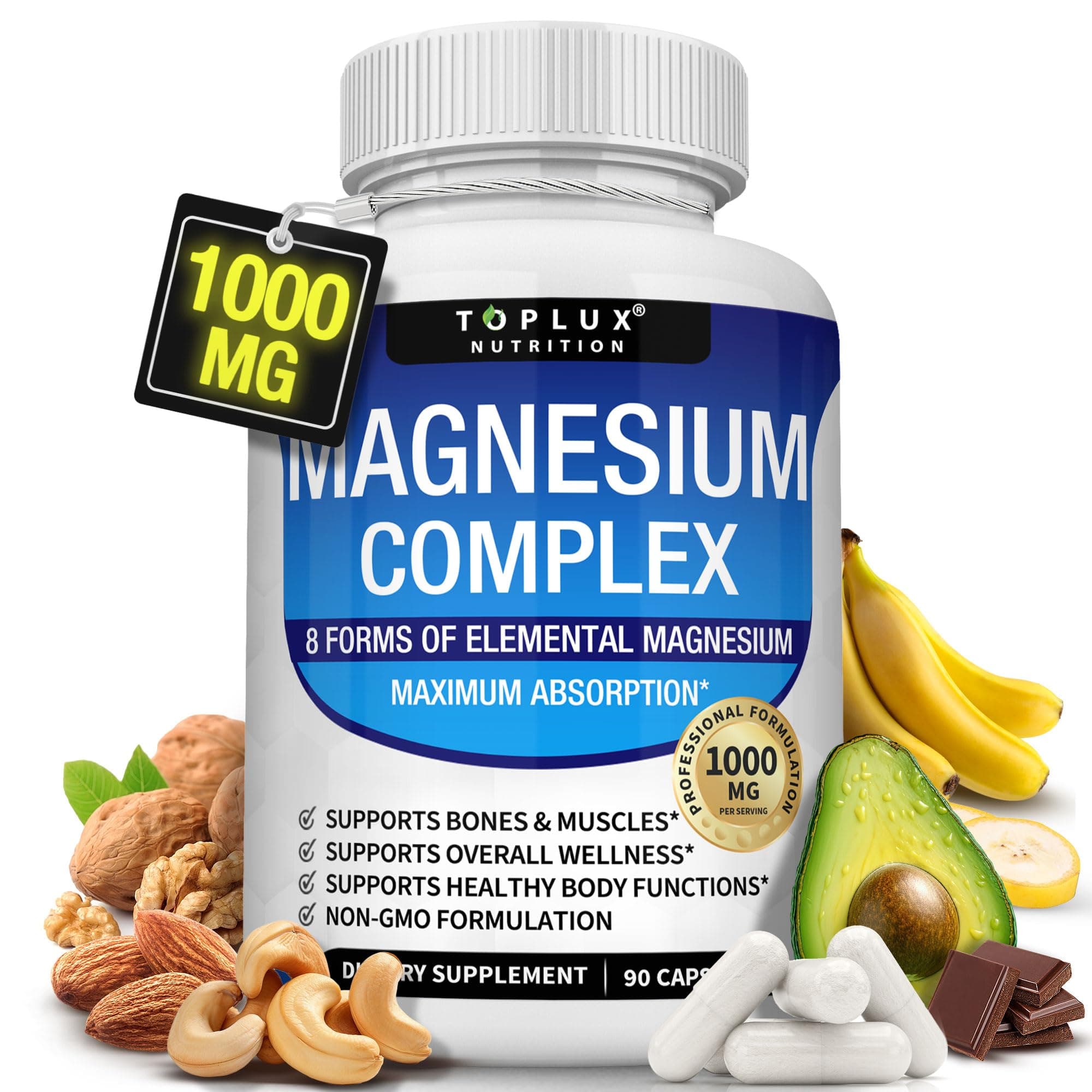 Magnesium Complex Capsules, 8 Forms, 90 Count