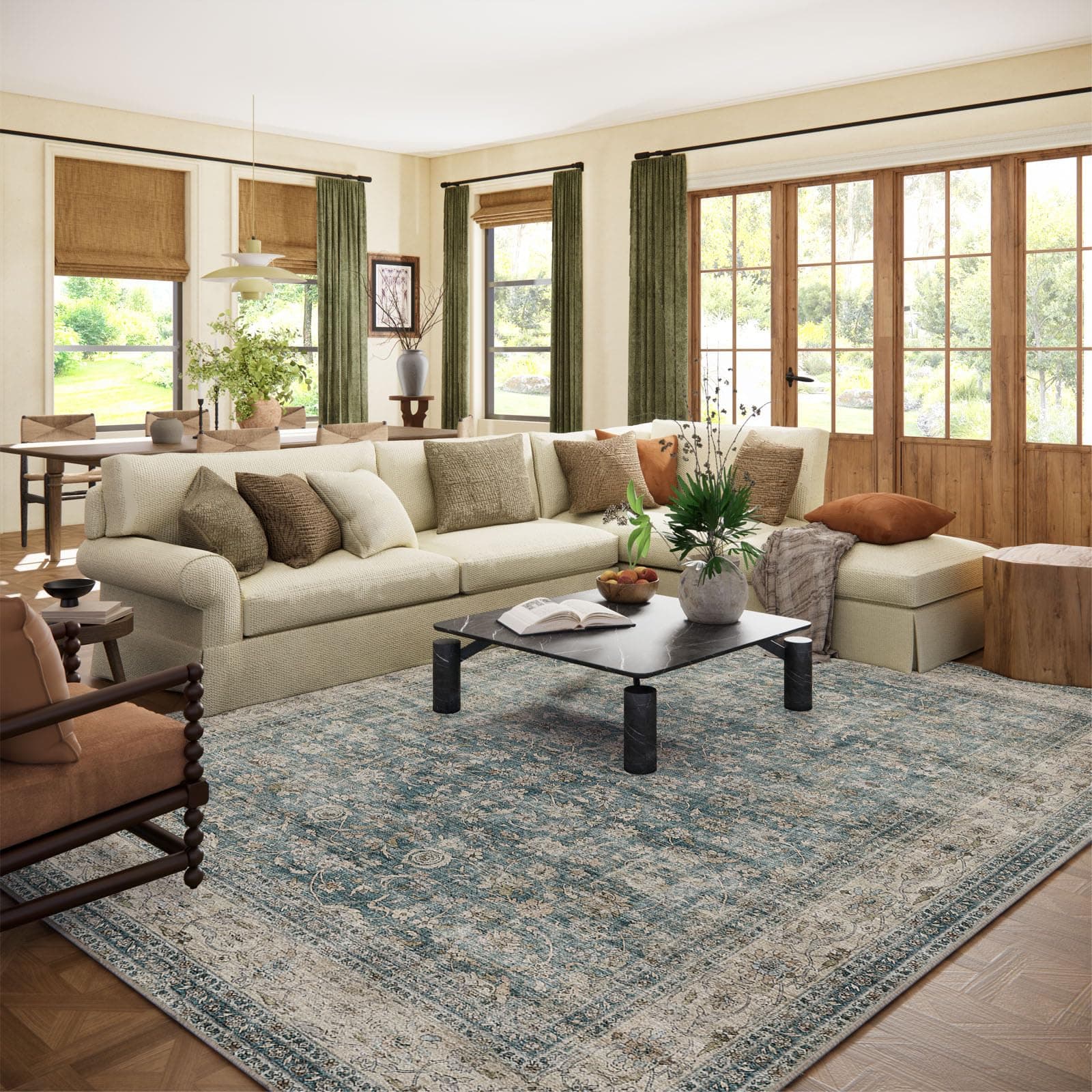 Washable Area Rug 9x12