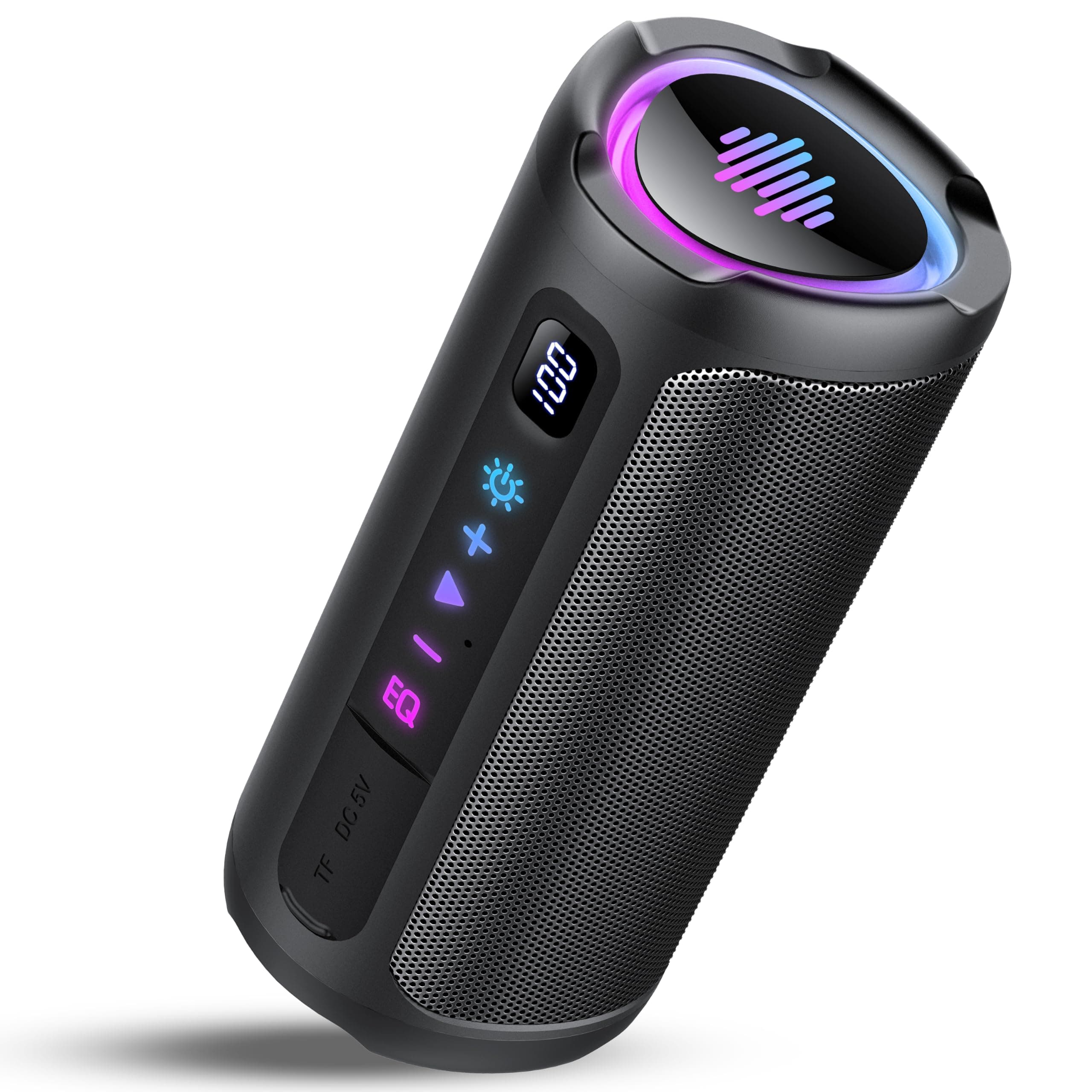 Bluetooth 5.4 Speaker with Battery Display, IPX7