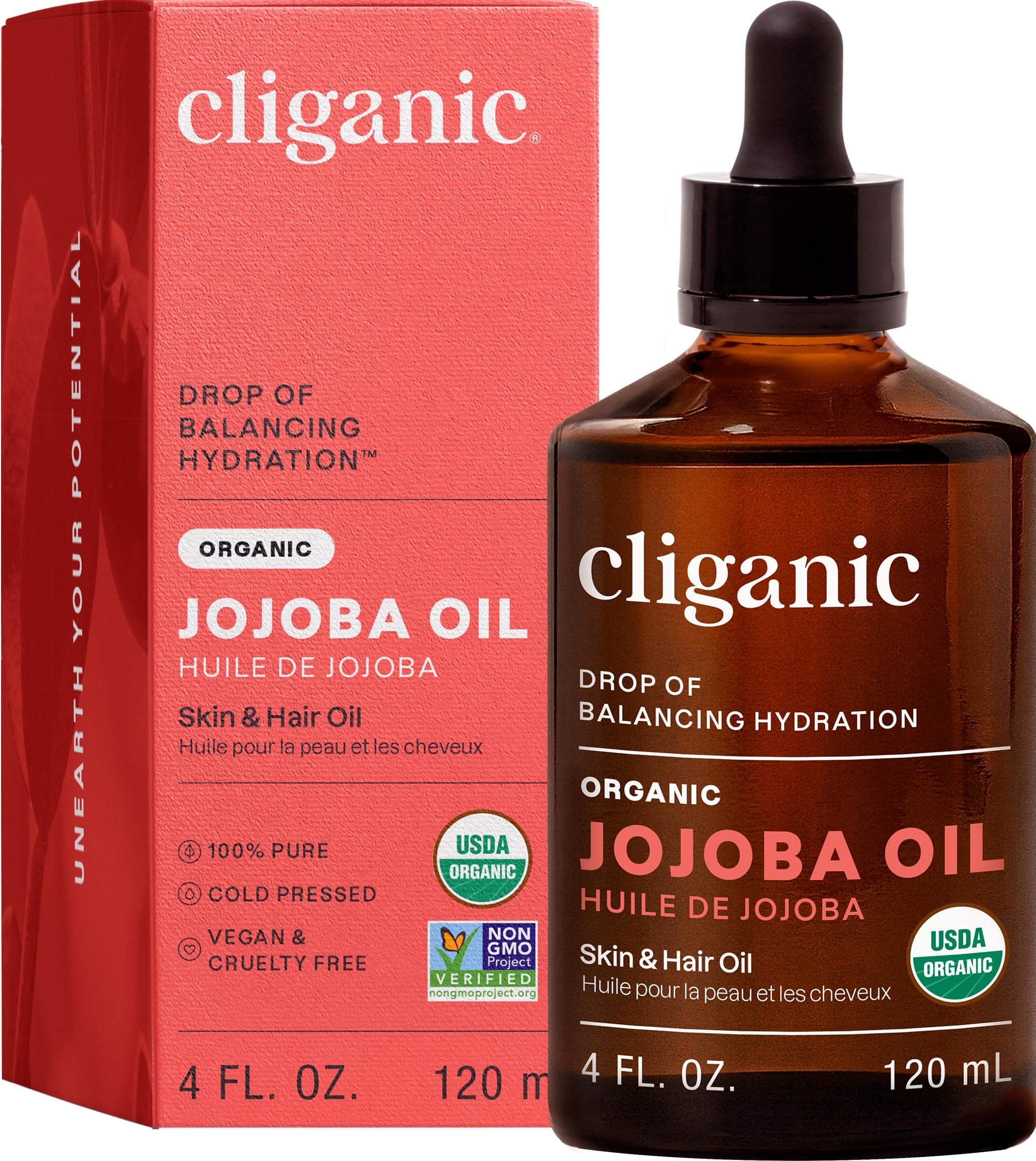 Cliganic 100% Pure Organic Jojoba Oil (4 oz)